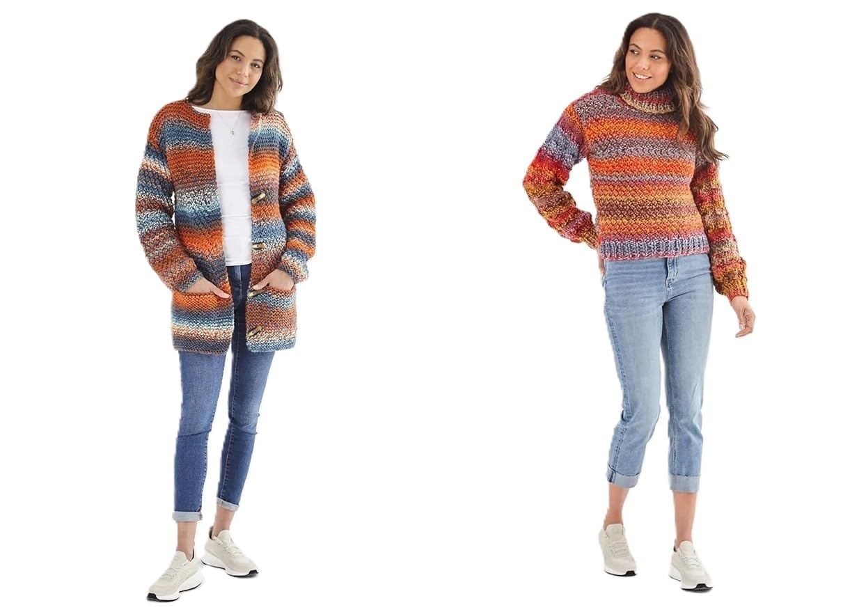 Sweater and Jacket in King Cole Explorer Super Chunky (6194)