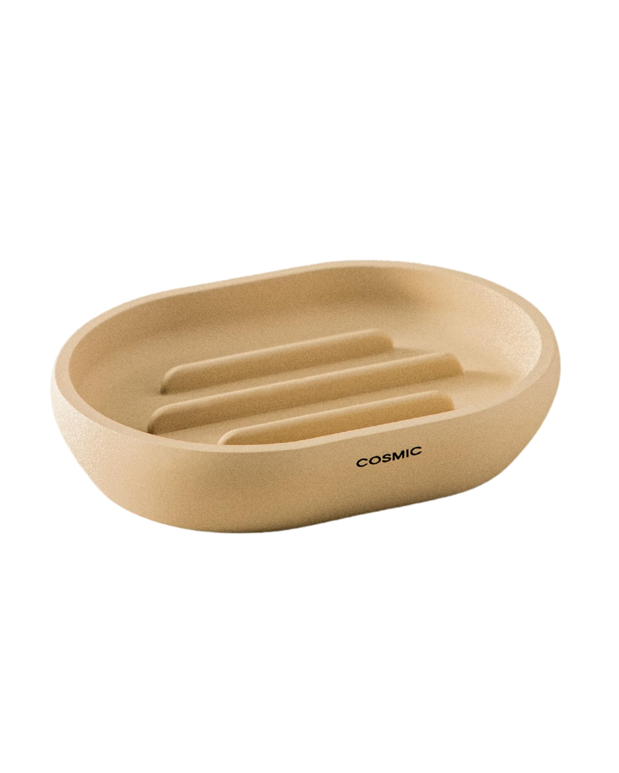 Cosmic Sand Saona Soap Dish For Bathroom Or Kitchen With Elegant Design Made Of Resin. Support For Soap Bars. Soft Touch Accessory For Color Sink