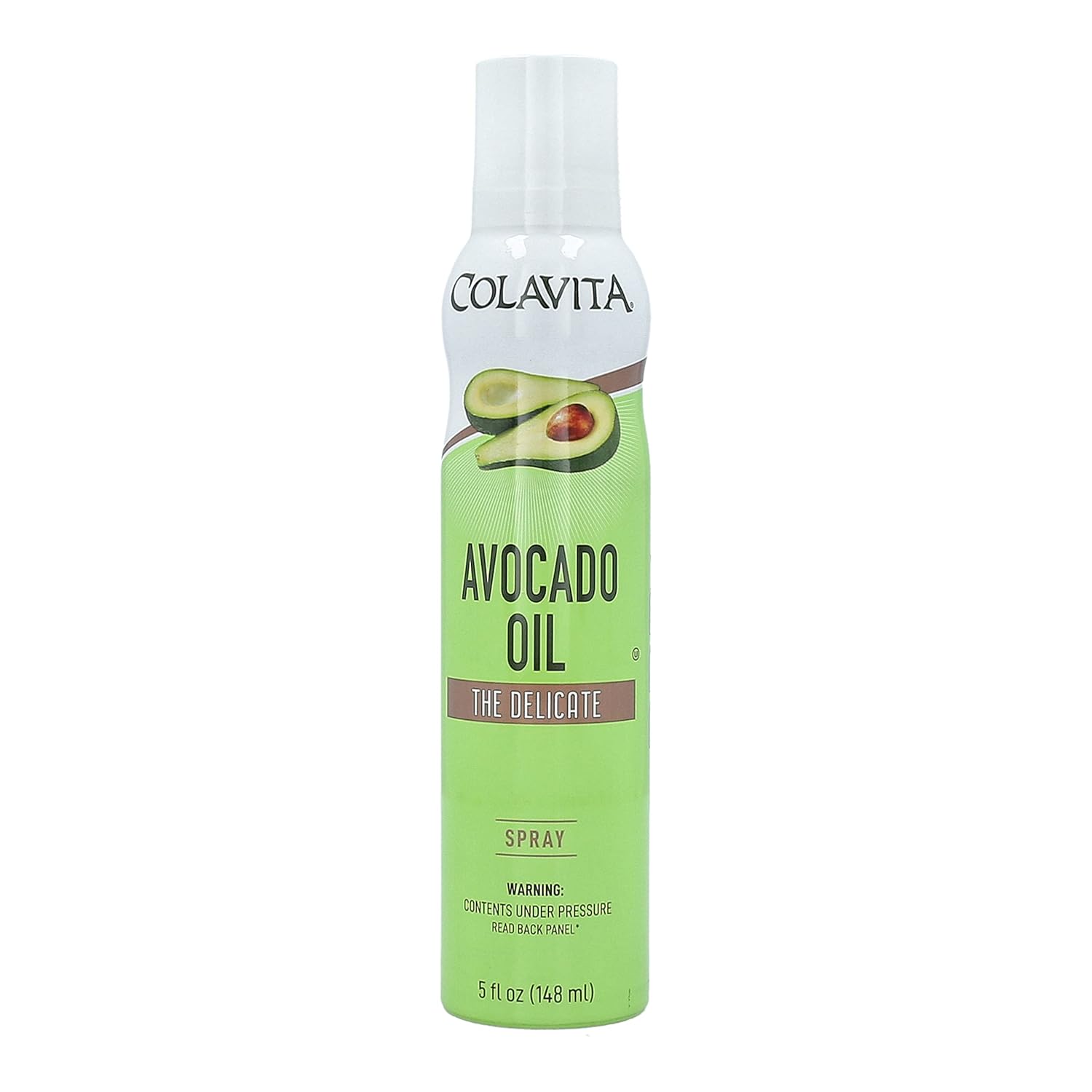 Colavita Spray Oils - Avocado Oil Spray, 5oz (148ml) Can | 100% Avocado Oil, High in Essential Fatty Acids and Vitamin E, Perfect for Cooking and Baking