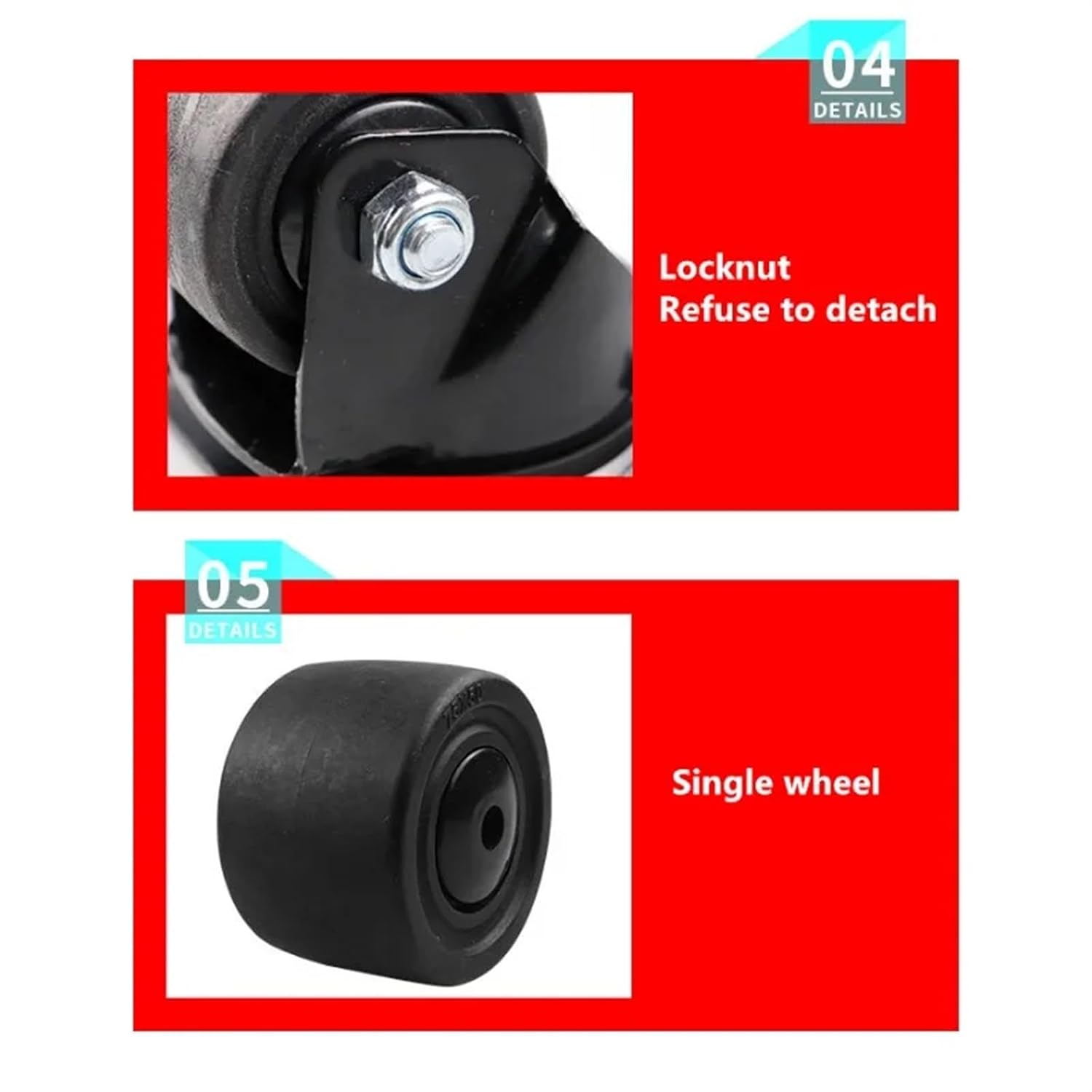 1 Pcs Big Mac Castor Wheel Loaded Heavy Duty Industrial Denim Universal Low Center(Single,2 Inch)