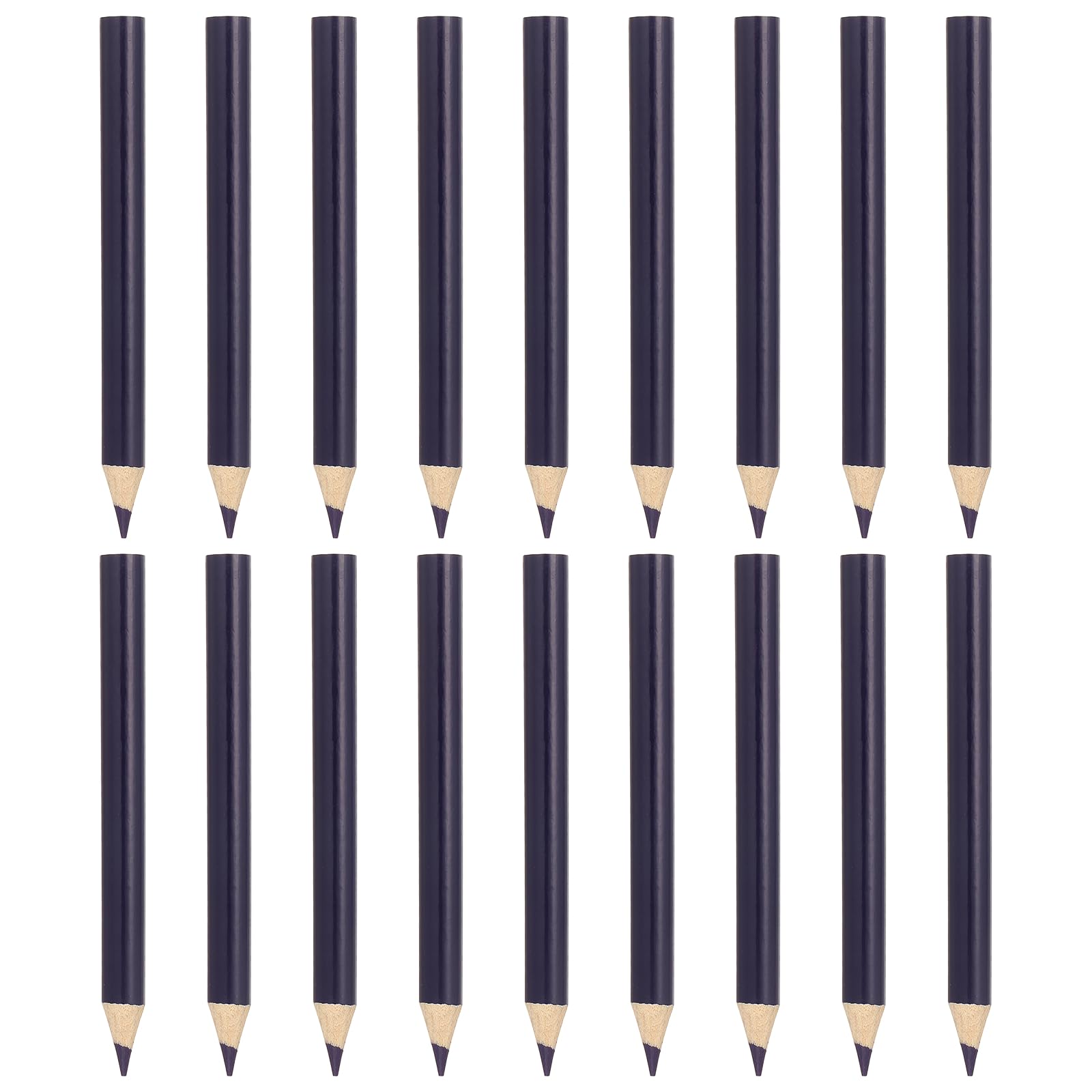 sourcing map 18 Pcs Wooden Colored Pencils, Mini Short Oil Based Colored Pencils for Artists Teachers Coloring Books Painting Sketching Drawing, Purple