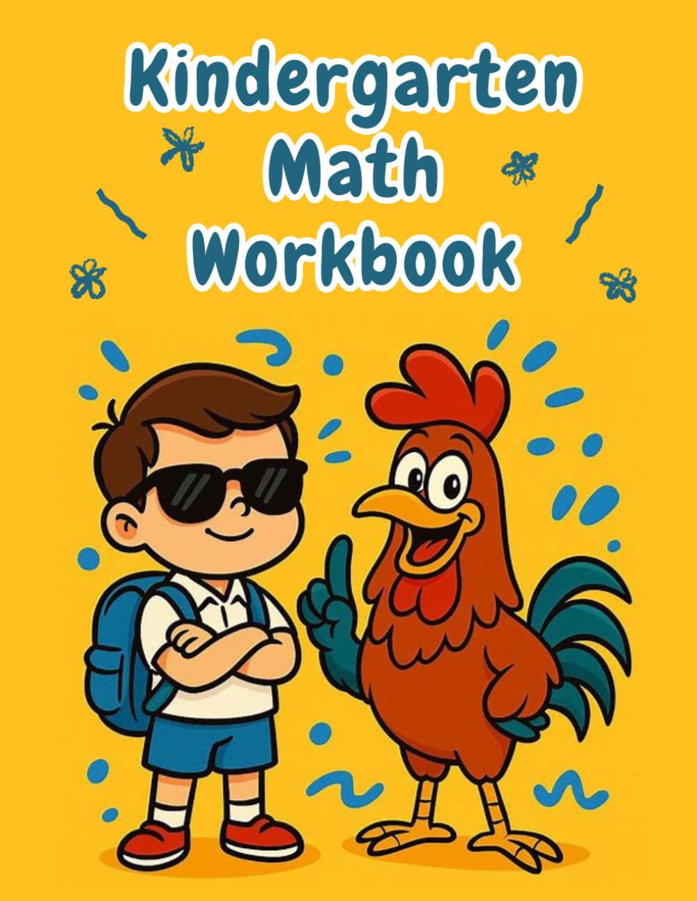 Kindergarten Math Workbook: Fun and Educational Activities to Build Confidence in Math, Reading, Writing | Homeschool Kindergarten & 1st Grade Workbook Age 5-7
