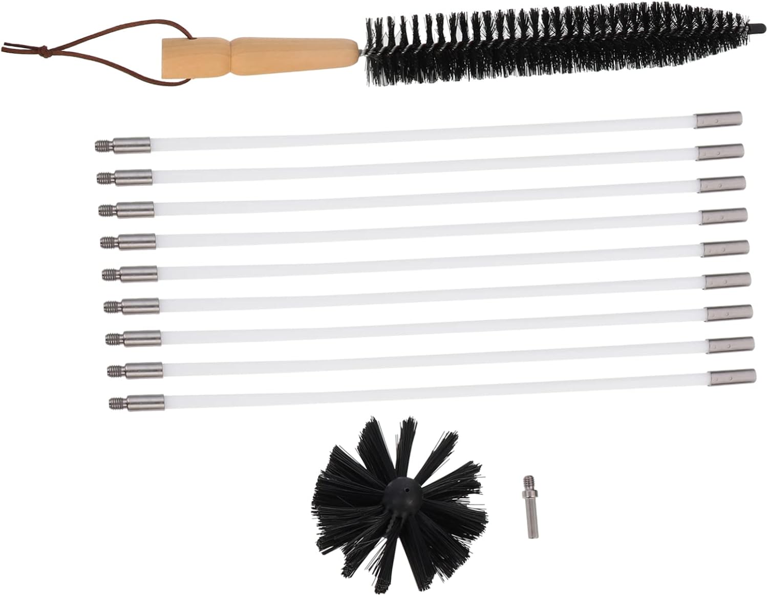 Dryer Vent Cleaning Kit Chimney Brush Duct Brush Cleaner for Dryer Vent Chimney Exhaust Port