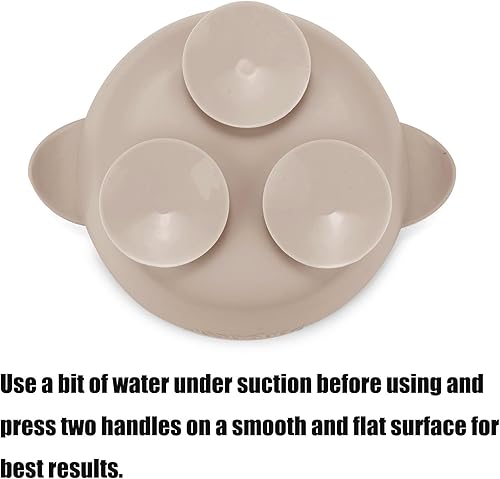 Miniatura 5 de PandaEar Paquete de 3 tazones de silicona con succión para bebés y 3 cucharas de alimentación para bebés, cuencos antideslizantes que se mantienen