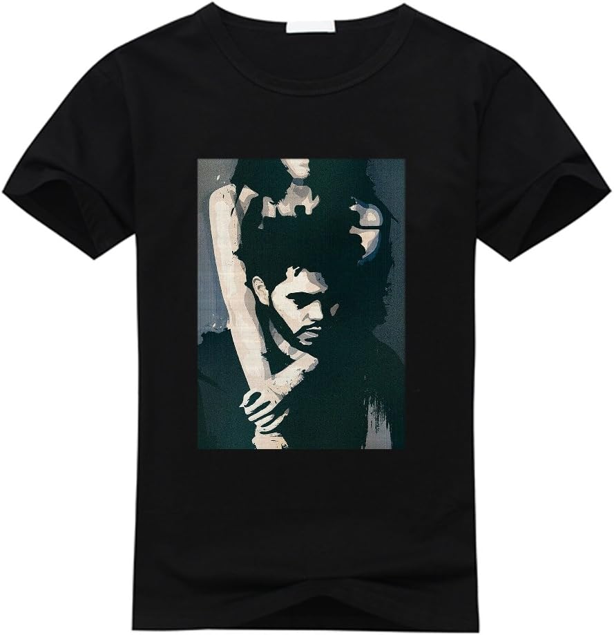 HanjieO Perfect Printed The Weeknd Crew Neck T shirt Gifts To Women X-Large Black