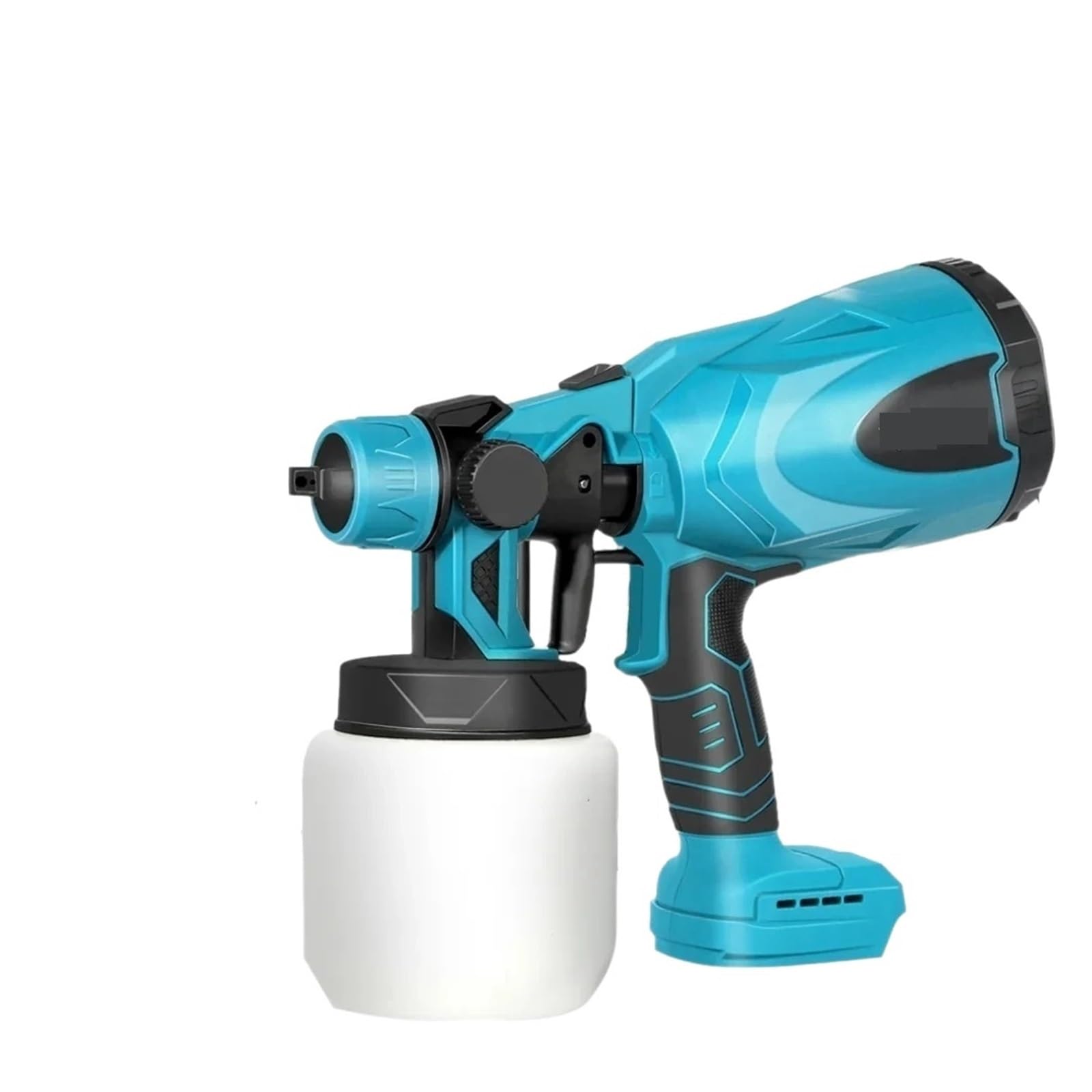 Pistolet natryskowy, Bezprzewodowy elektryczny pistolet natryskowy 800ML farba do domu w sprayu kontrola przepływu aerograf łatwe czyszczenie natryskowe dla akumulatora 18V