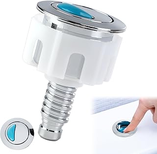 Aimfact Toilet Buttons Replacement Ideal Standard Cistern Dual Flush, Round Head Cistern Toilet Flush Push Button Stainless Steel Spring Compatible with Ideal Standard Cisterns System Accessories