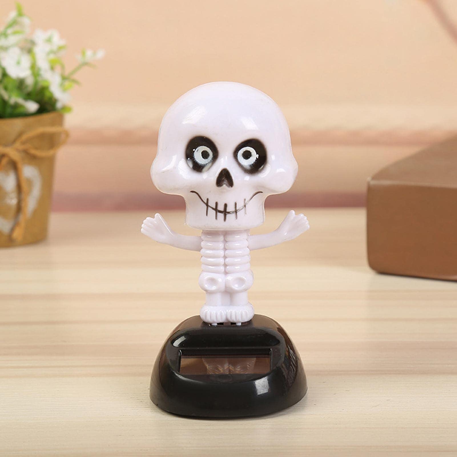 Jouet De Danse Solaire D'Halloween – Squelette De Citrouille D'Halloween Accessoires De Voiture Décorations De Danse – Ornements De Panneau De Voiture, Décorations De Fête De Véhicule Generic