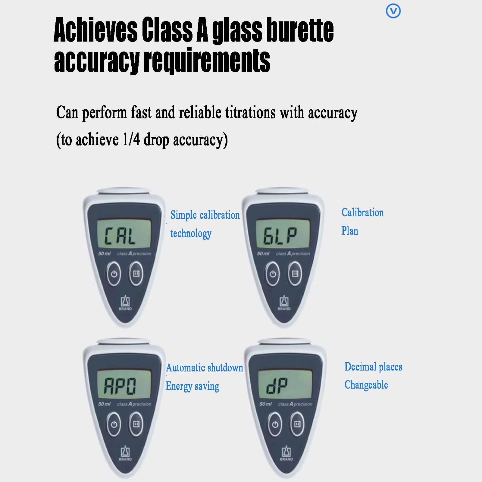 Dispensador cuantitativo ajustable para uso en laboratorio con alta precisión y ajuste decimal
