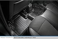 Vista 4 de SMARTLINER Juego de alfombrillas de piso de ajuste personalizado de 2 filas y revestimiento de carga compatible con Buick Encore 2013-2022