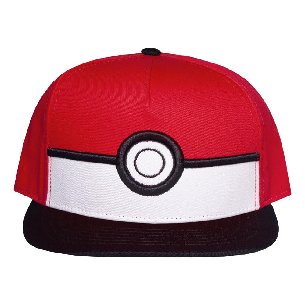 Difuzed Pokemon Pokeball Logo Snapback Baseball Cap One Size