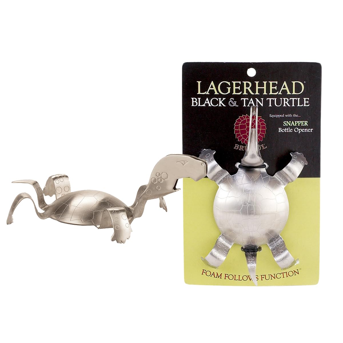 Brutul 1011 Black and Tan Turtle Beer Layering Tool, Edelstahl