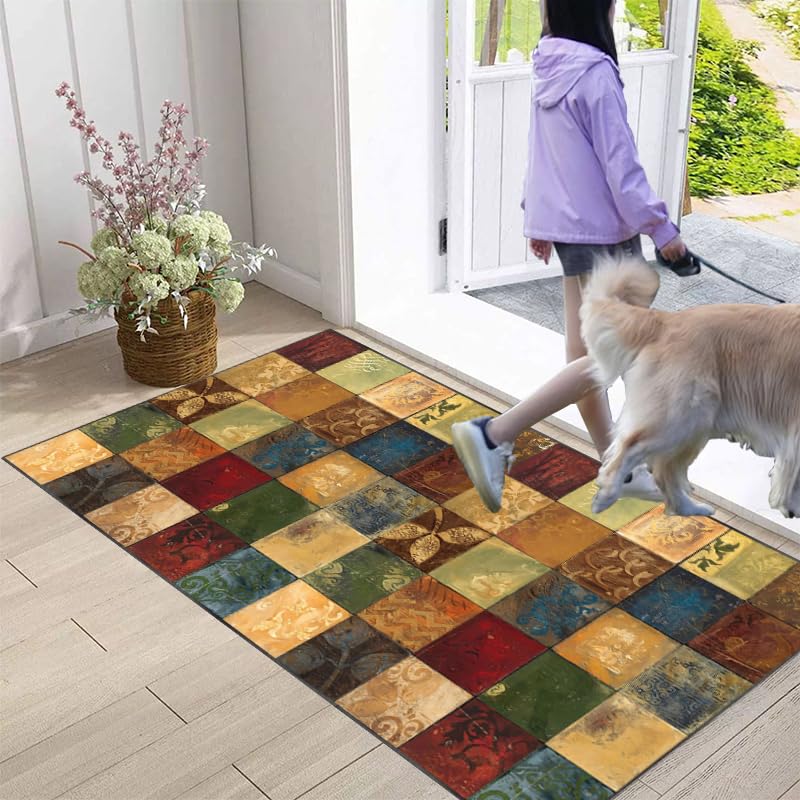 Tapis De Couloir Antidérapant 50x150 Cm - Absorbant Et Lavable En Machine - Pour Cuisine, Salon, Entrée