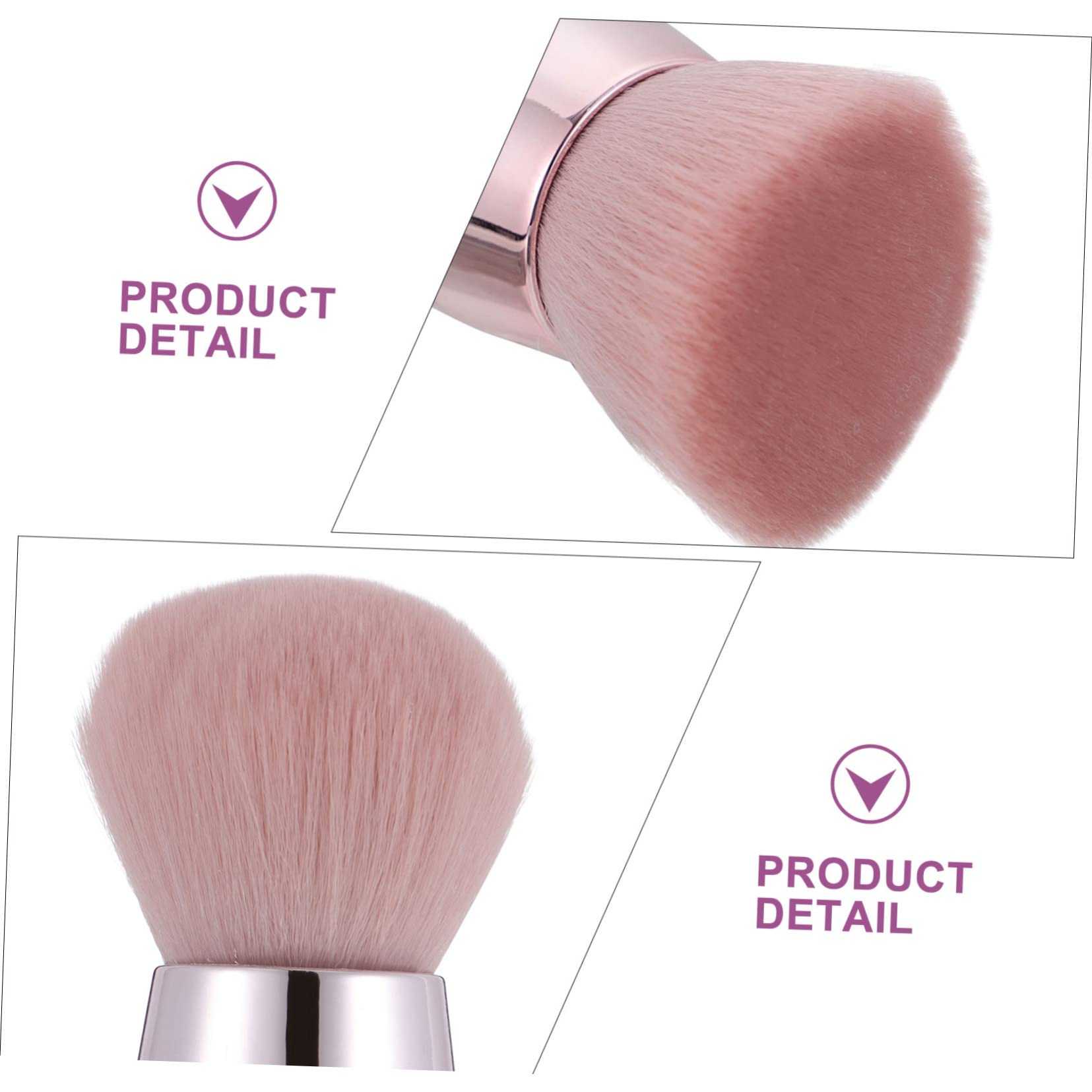 FRCOLOR 6pezzi Per Fungo Per Polvere e Blush Strumenti Versatili Per Fondotinta e Fissaggio Design Ergonomico e Facile Usare