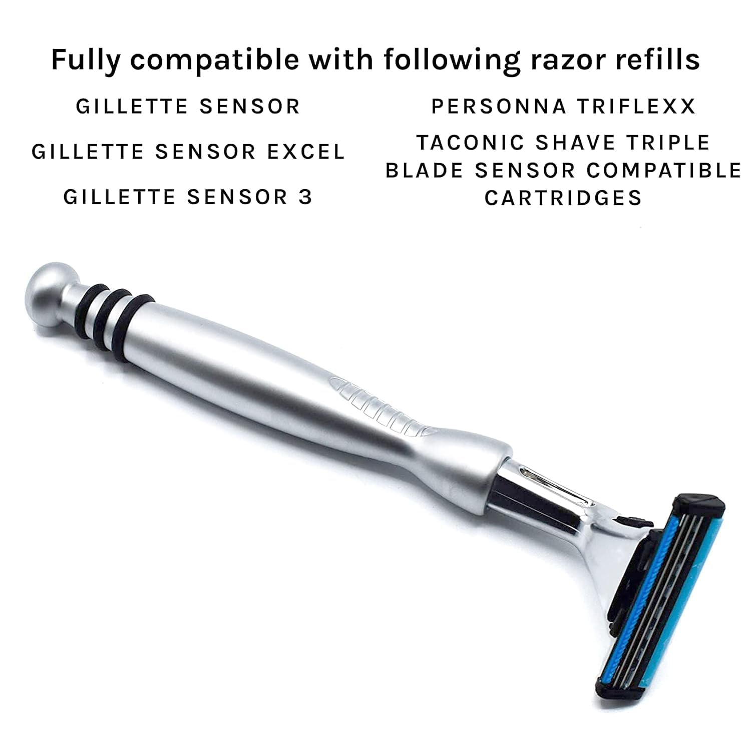 Taconic Shave All Metal Heavyweight Gillette Sensor Compatible