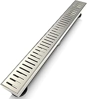 Vista 13 de WEBANG - Drenaje lineal de 12 pulgadas para ducha rectangular con accesorios, cubierta de patrón cápsula, rejilla extraíble, acero inoxidable SUS304