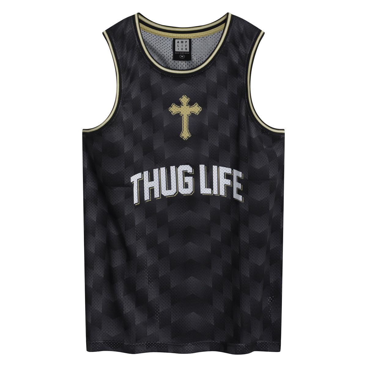 Amplified Unisex Black Tupac Basketball Jersey Xxl