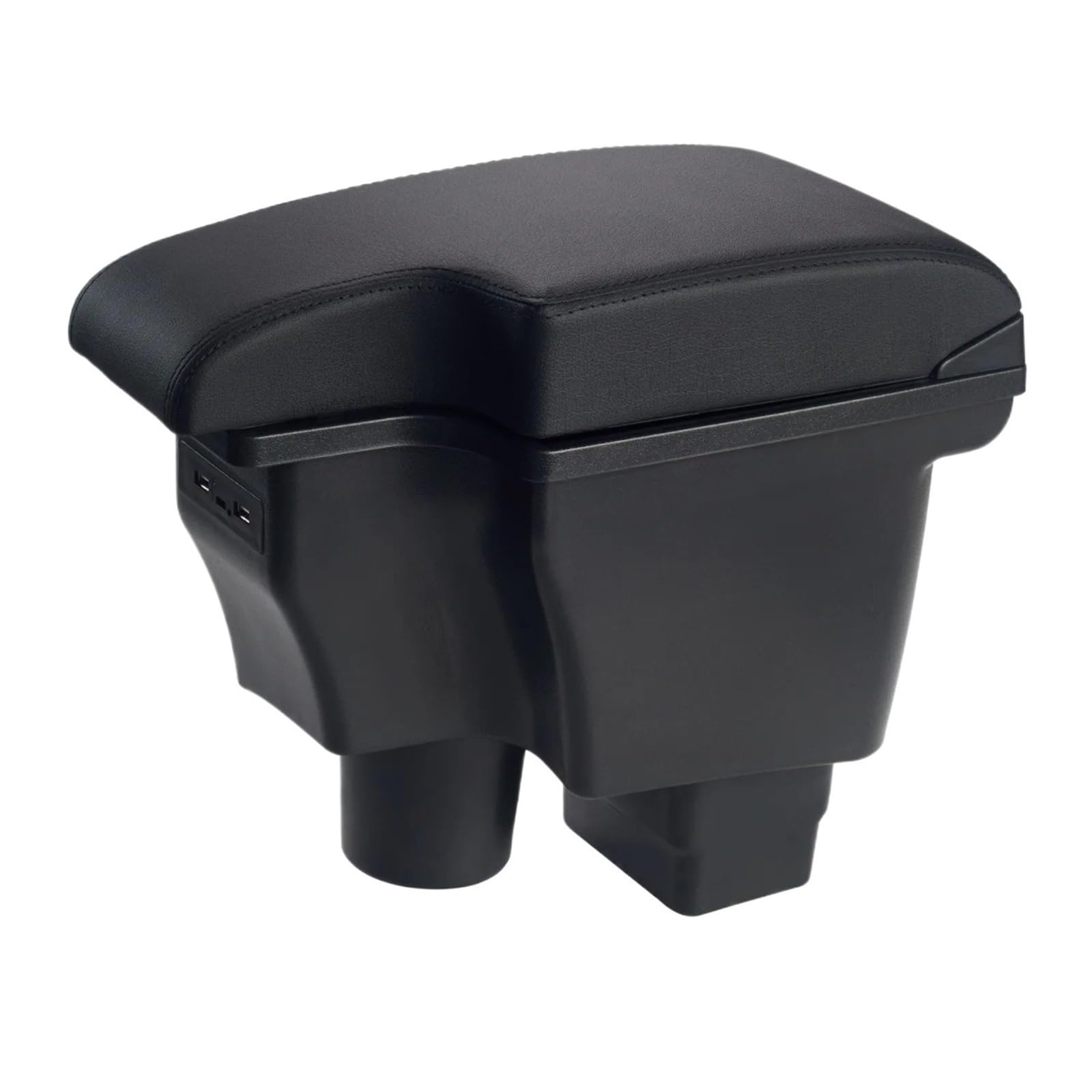 Hguvsjd Armrest Box For Mazda 2 II CX-3 CX3 Armrest Storage Box Retrofit Accessories Charging USB Car Armrests(Black line USB)