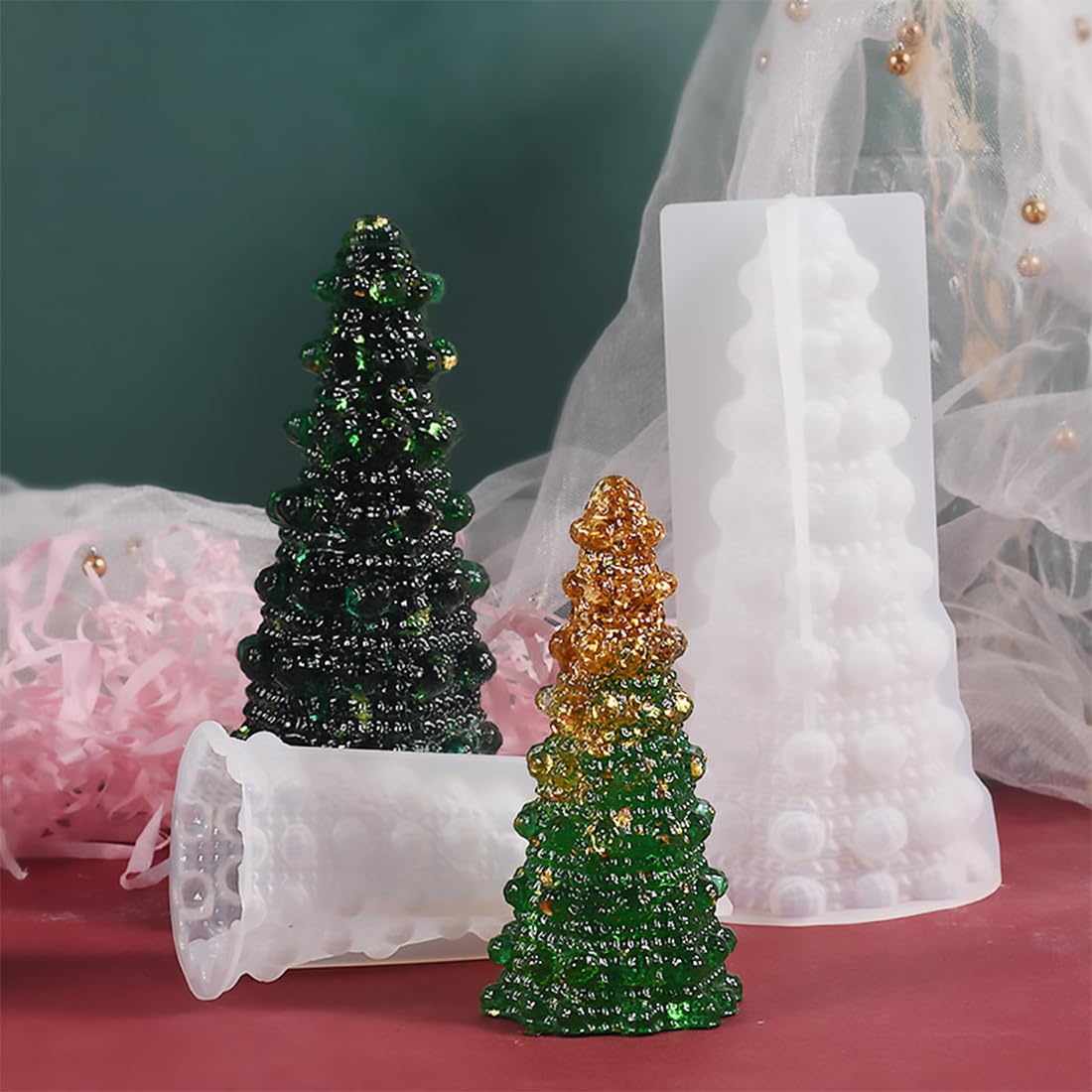 Stampo Per Candele Fai Da Te Natale: Stampi In Silicone A Forma Nano Candele - Italy Stampi Per Candele