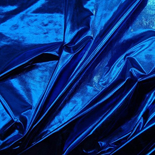 Spandex Metallic Fabric Royal Blue, 60