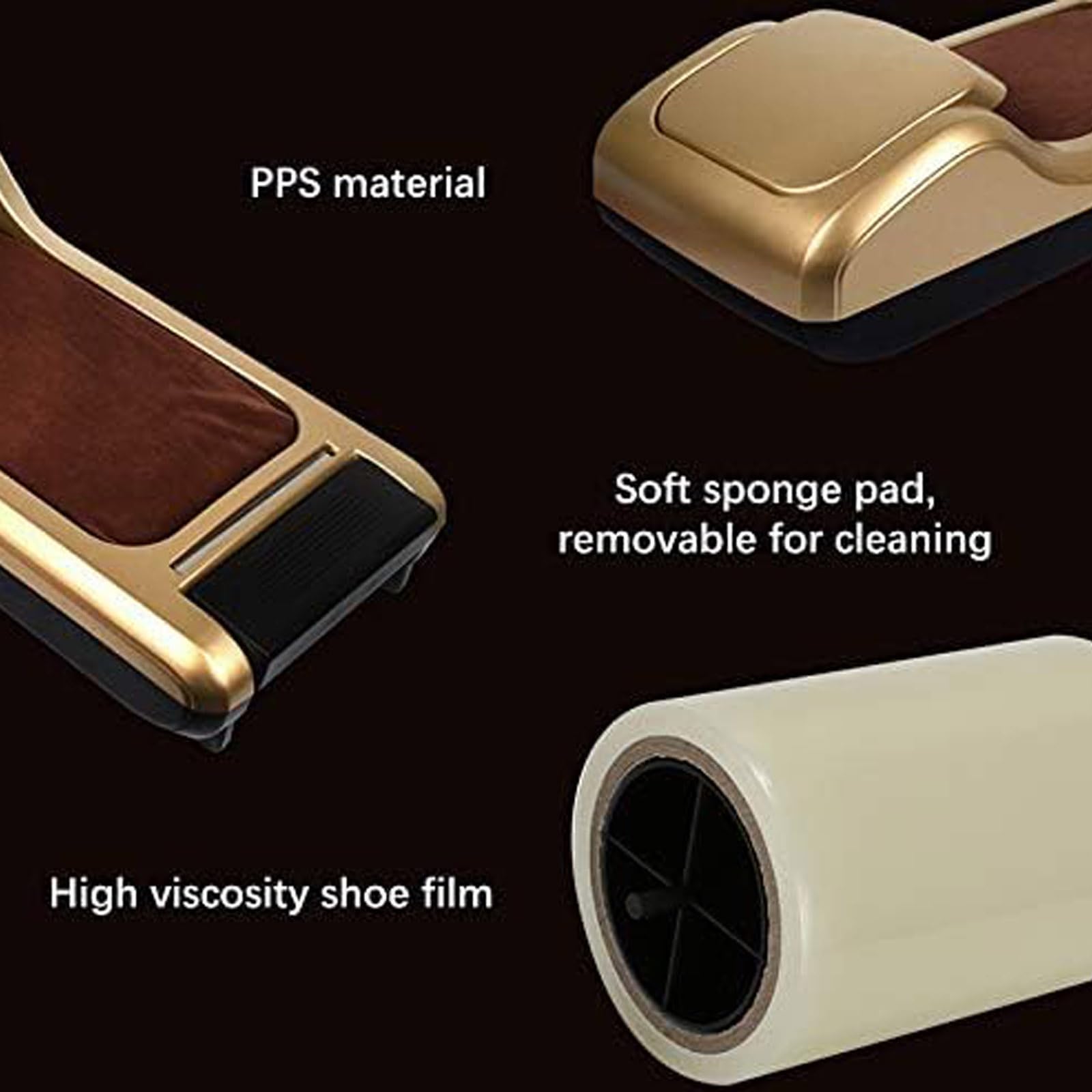 MRKU Dispensador automático de cubrezapatos, Impermeable y Antideslizante, Incluye 1 Rollo de cubrezapatos, admite hasta 600 Rollos, Ideal