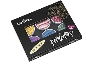 Coliro Pearlcolor Paint Set Rainbow C710: 6-Color Set, 30mm