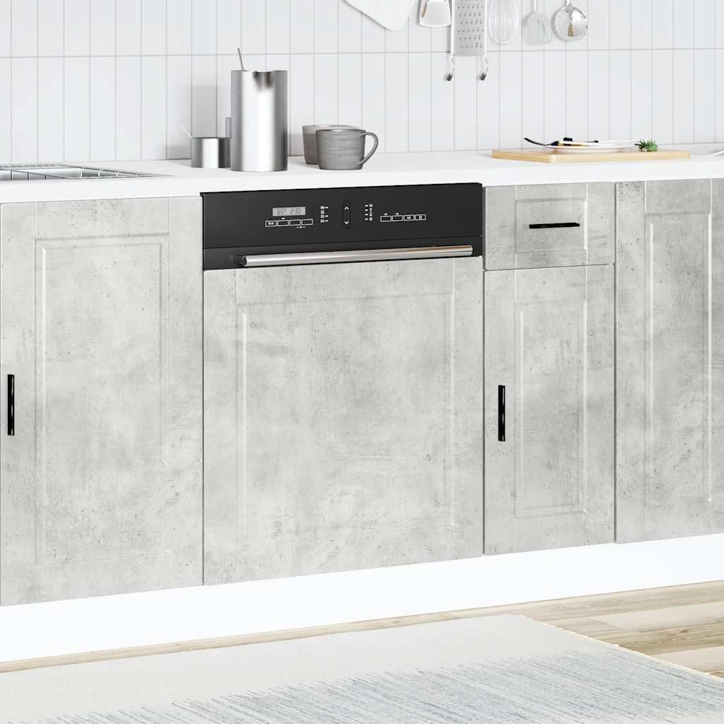 Betonowy panel do zmywarki do naczyń, 60 x 1,5 x 67 cm, z przodu, odporny na wilgoć, do standardowych maszyn do zabudowy 60 cm