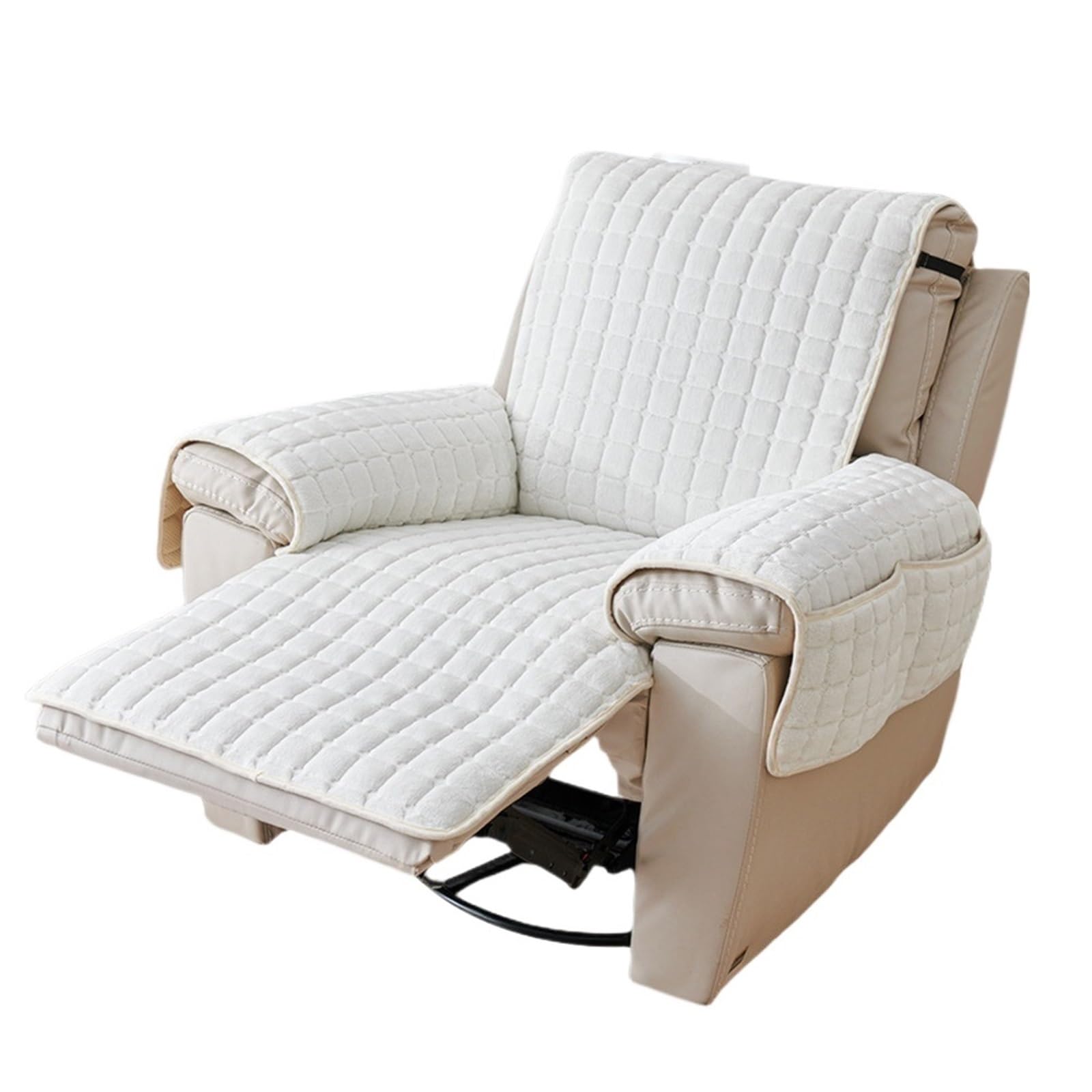 dwustronny pokrowiec na sofę, Pokrowiec na fotel rozkładany wielokolorowy 53x190 cm(White)