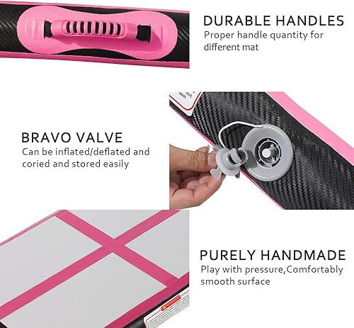 Miniatura 3 de 101316202326FT Inflatable Air Gymnastics Mat Gymnastics Track Training Mats 48inches Thickness Inflatable Gymnastics Track for