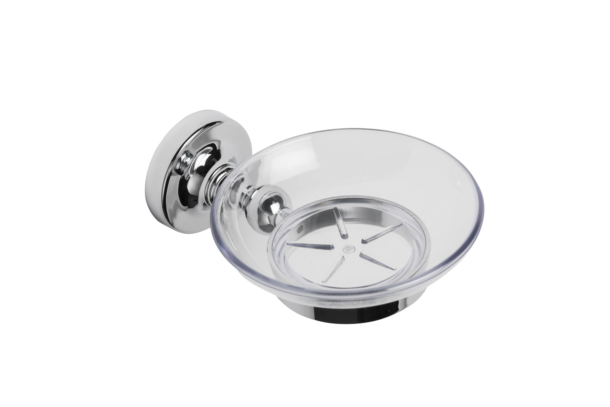 Croydex QM461941 Glue-Fix Worcester Soap Dish and Holder, Easy Fit No Drilling No Tools