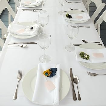 12 Serviettes En Lin Gohytal - 40x40cm, Lavables, Réutilisables, Décoration Table