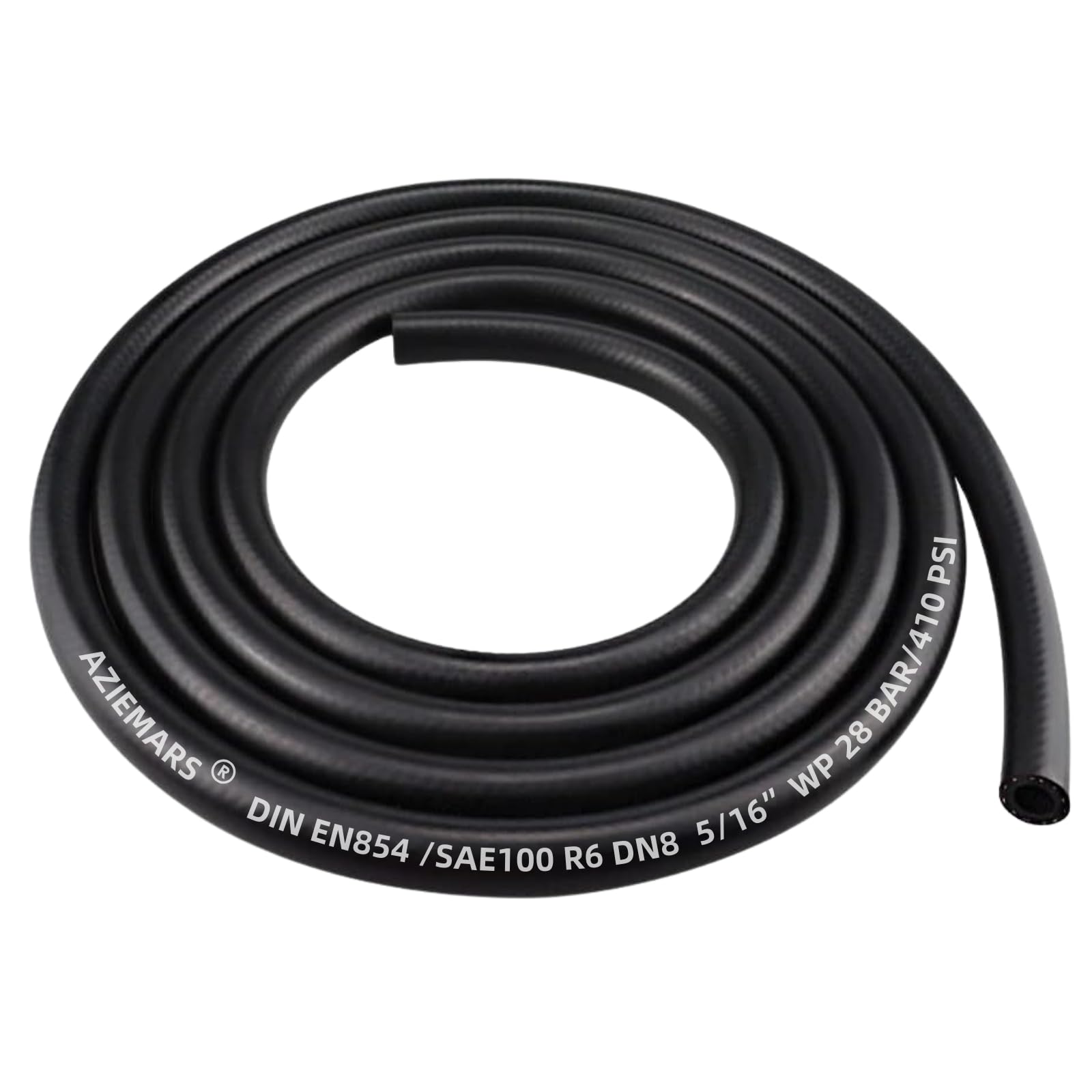 8mm Tuyau de Carburant 3 Mètres Durite Essence Tuyau Durite d'Essence Pour Systèmes De Carburant Automobiles Moteurs, Camions, Voitures, Tracteurs Ou Petits,NBR 300 PSI