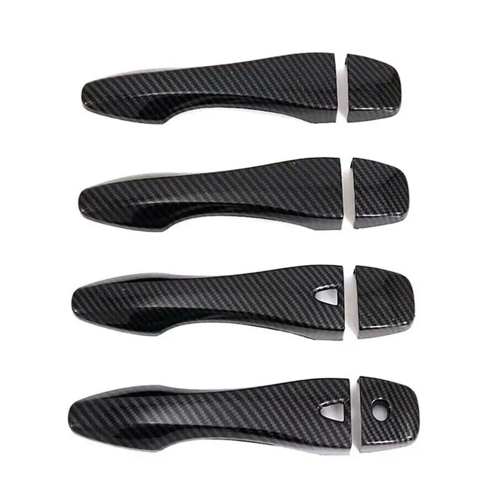 Vdifsvb for Nissan for Altima for X-Trail for Rogue for Qashqai for Kadjar Car Exterior Door Handle Moulding Cover Trim Sticker Decor Side Exterior Door Handle(Carbon)