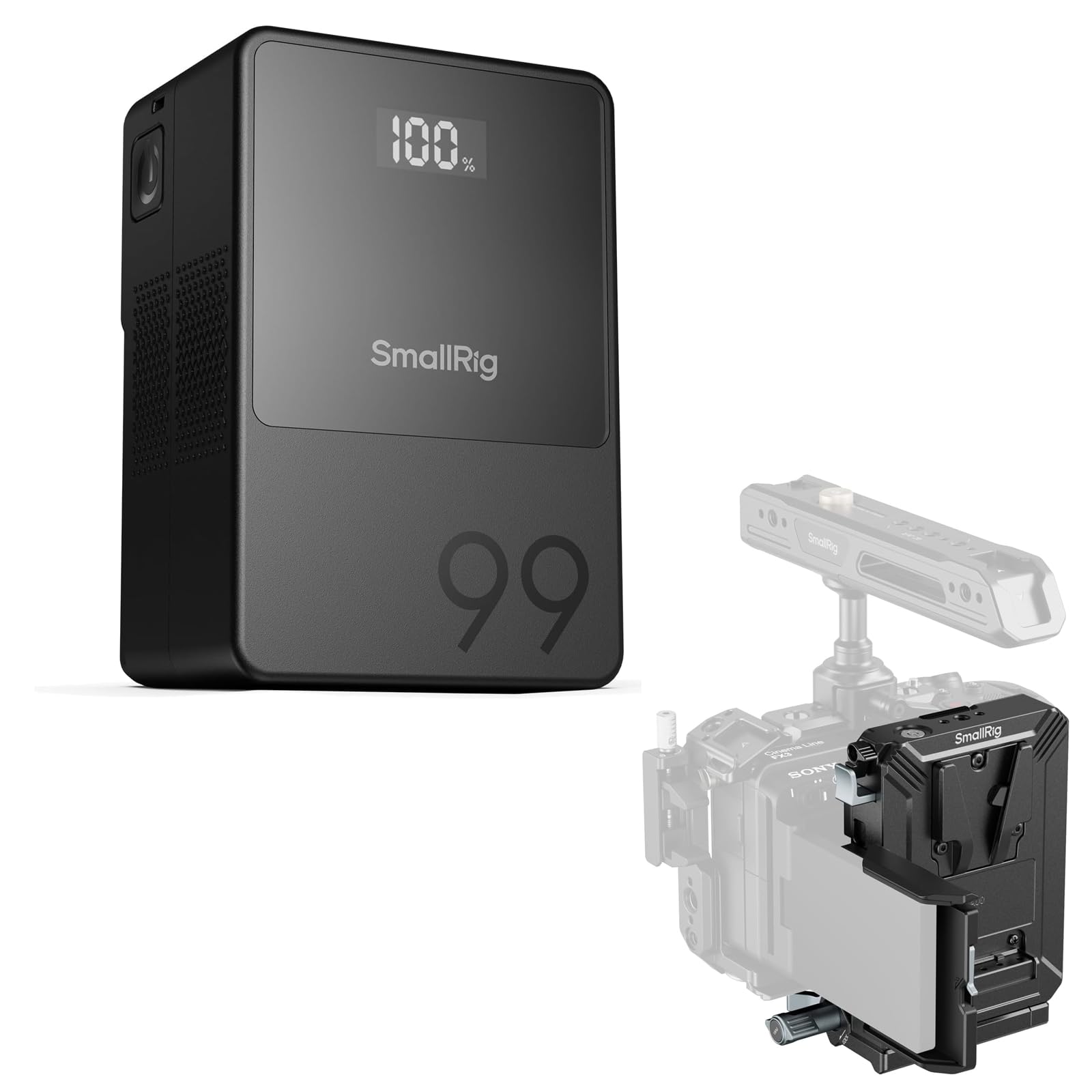 SMALLRIG V Mount Battery VB99 + Upgraded V Mount Battery Plate Kit