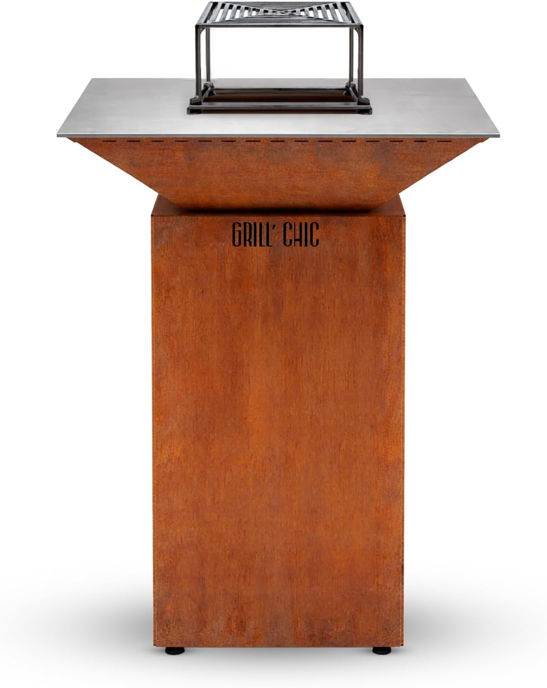 GRILL CHIC Cévenol Corten Carré 74x74 pack complet France
