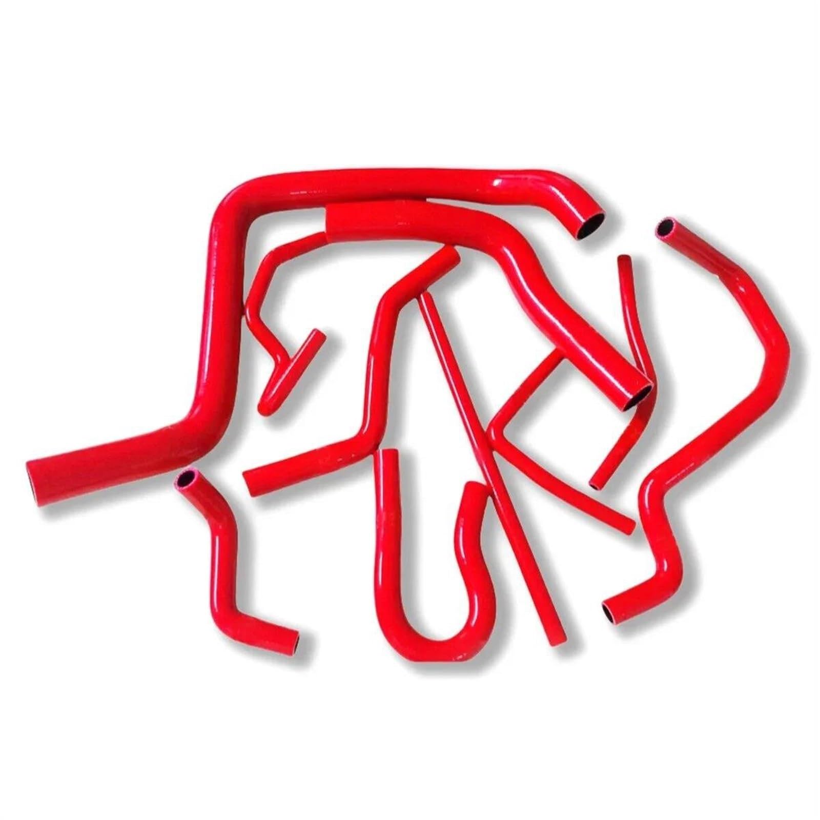 for Civic for B-Series Type R DC2 EK4/9 B16A/B Silicone Radiator Hose Kits 10Pcs(Red)