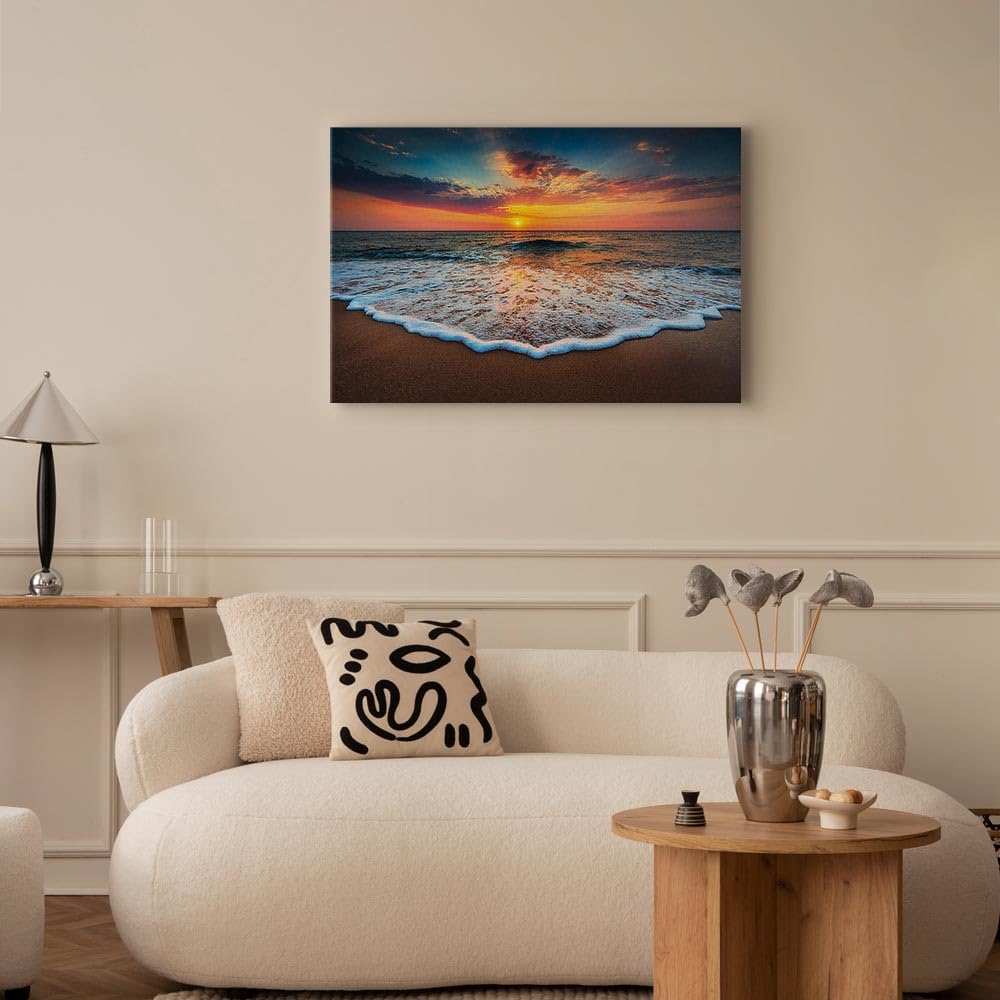 murando - Quadro Acustico Mare 1 pezzo schiuma acustica Quadri Moderni Camera da Letto Matrimoniale - Stampa su Tela - Pannelli Fonoassorbenti Decorativi - Fonoassorbente Acustiche