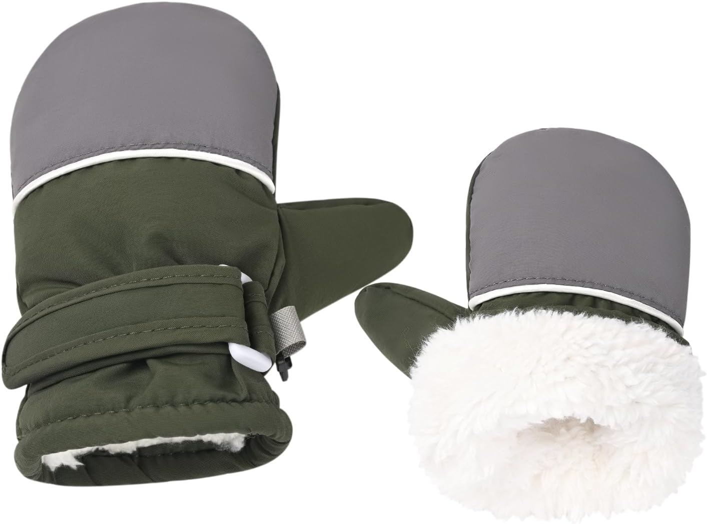 Fleece Lined Mittens for Baby Boys Girls,Infant Baby Toddler Little Kids Winter Gloves Mittens for Children