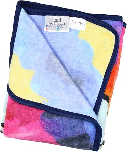 Miniatura 2 de Northwest - Manta Rick and Morty Tie Dye Rick Micro Raschel de 46 x 60 (45.7 in x 59.8 in)