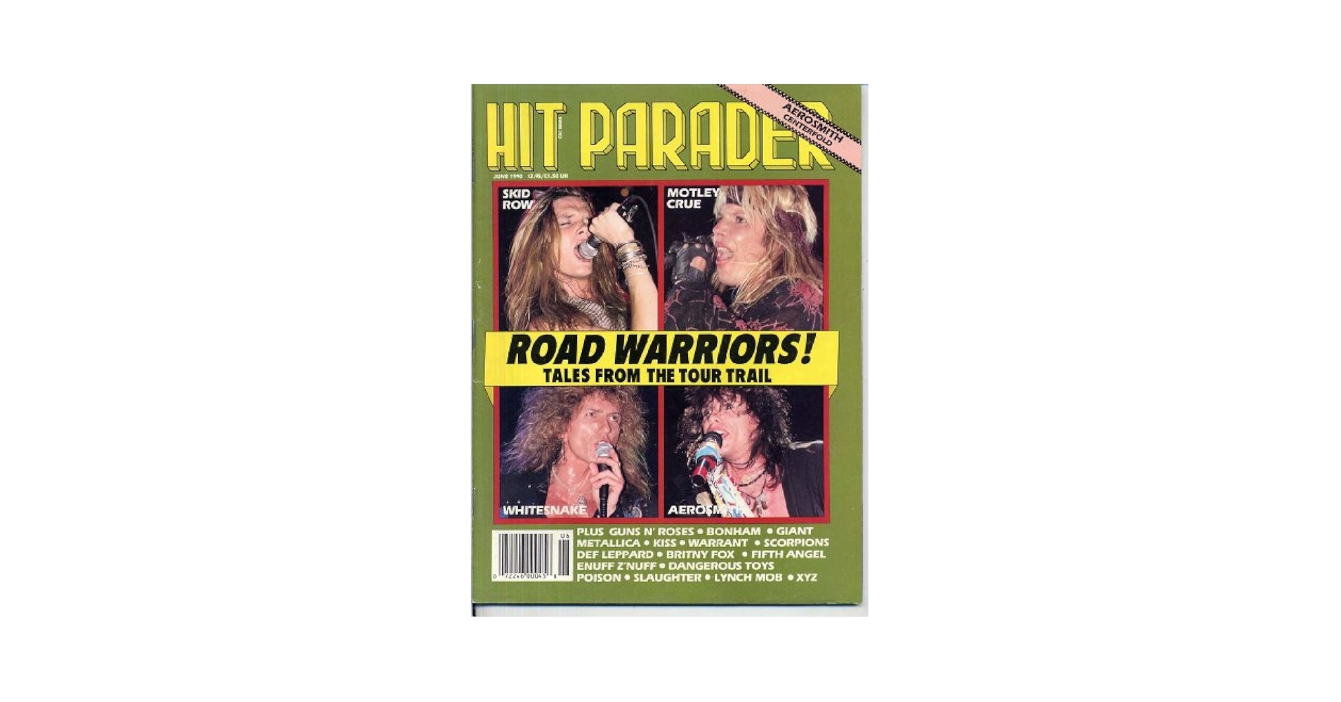 Hit Parader Magazine June 1990 ROAD WARRIORS Skid Row
