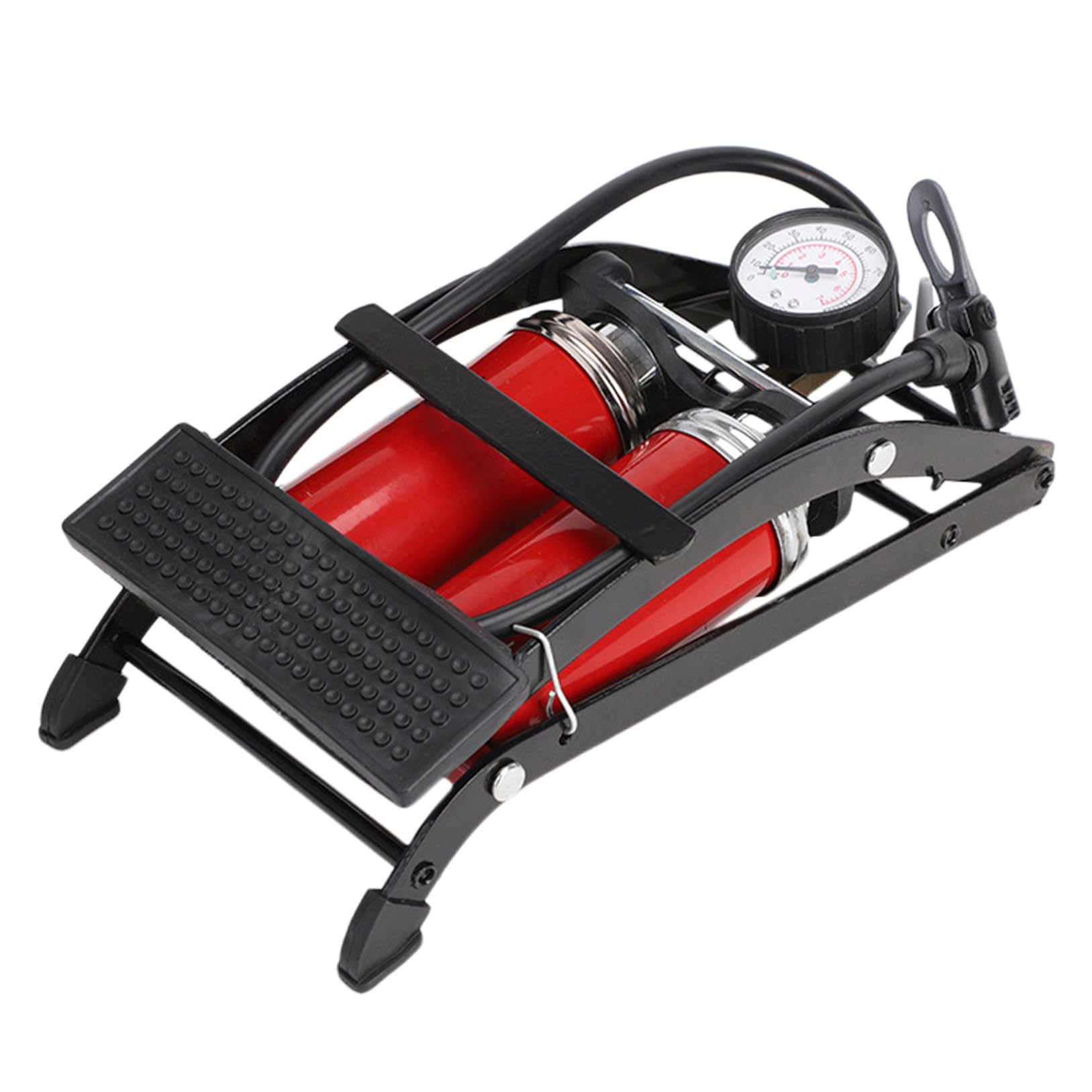 Kleiner Fußpumpe mit Fußpedal für Fahrrad, Hochdruck, Eisen