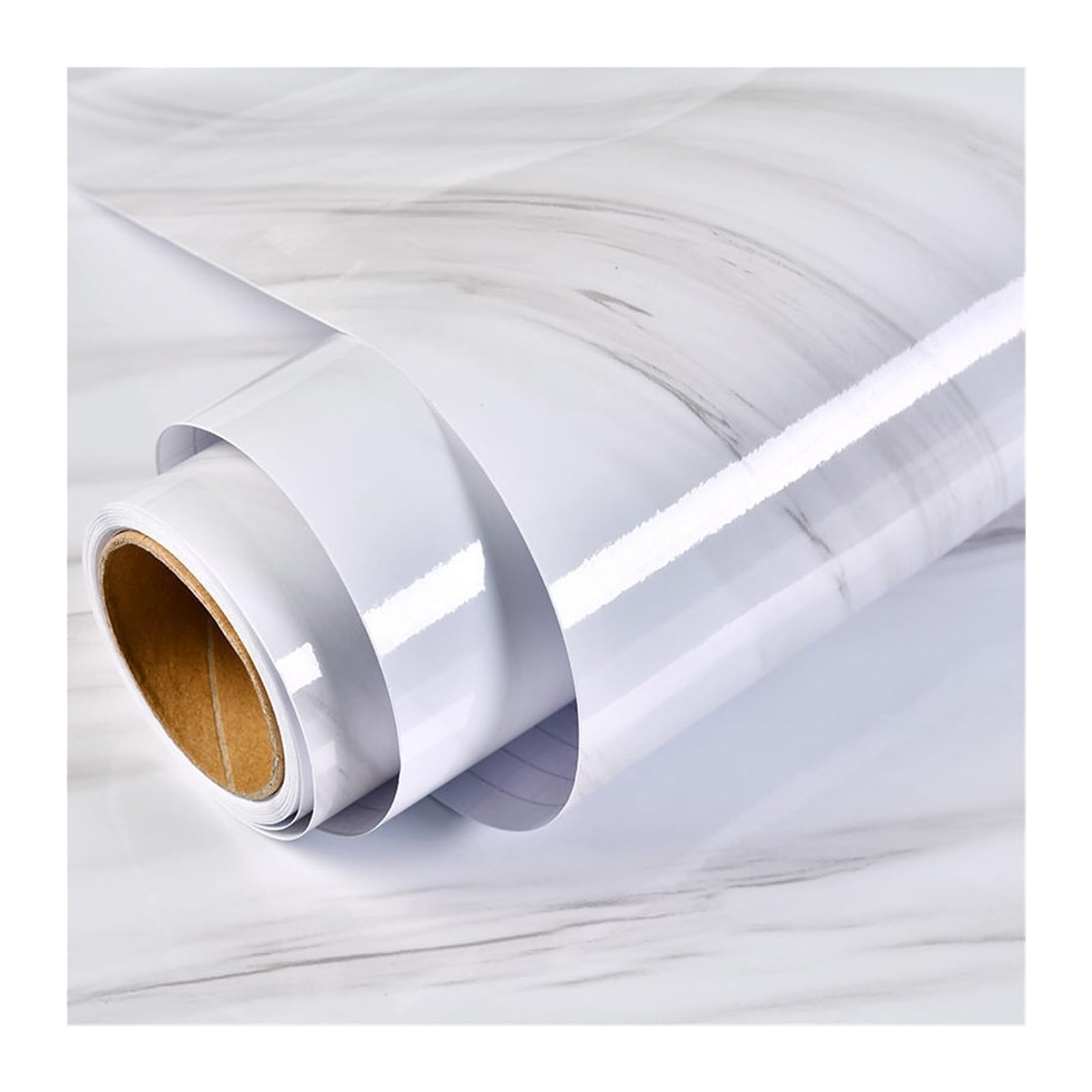 FOELANNE Back Self Adhesive Wallpaper, PVC Marble Self-Adhesive Paper Heat Kitchen Furniture Multiple Sizes(Color13,60cmx1000cm)