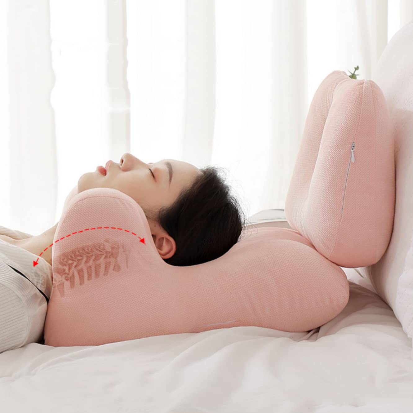 Oreiller Anti-Rides Pour La Poitrine Violet - Coussin De Soutien Sein Pour Massage Et Sommeil