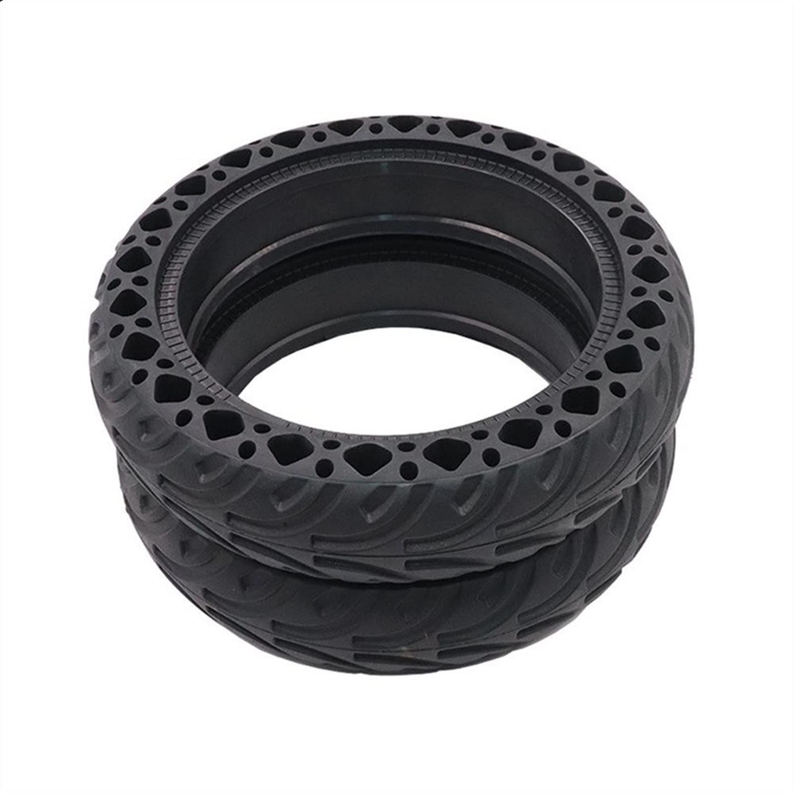 Neumático de 8,5 Pulgadas, neumático sólido de Goma, Amortiguador de Scooter eléctrico, neumático sin cámara con absorción de Impactos de 8,5 Pulgadas, Compatible con, Compatible con Piezas y