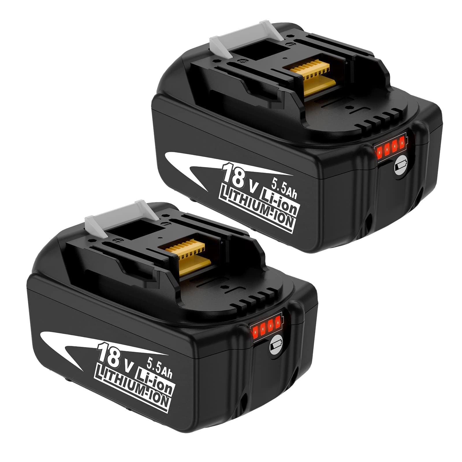 2X Rechange pour Makita Batterie 18V 5,0Ah