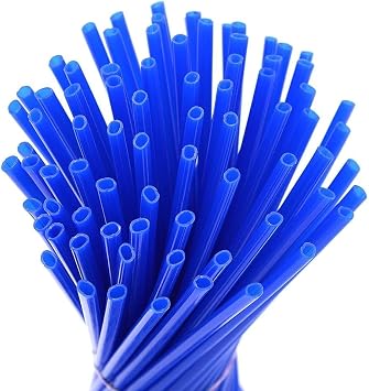 72Pcs Blue Spoke Skins - Universal Dirt Bike/Motorcycle/Bicycle Wheel Rim Decoration & Protector Covers