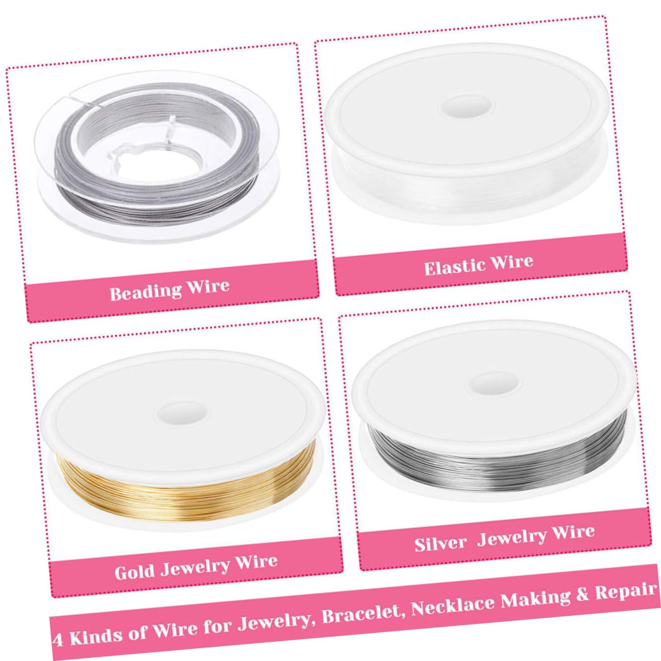 COHEALI Kit per Creazione Gioielli 1186 Pezzi, Set a Tre Strati
