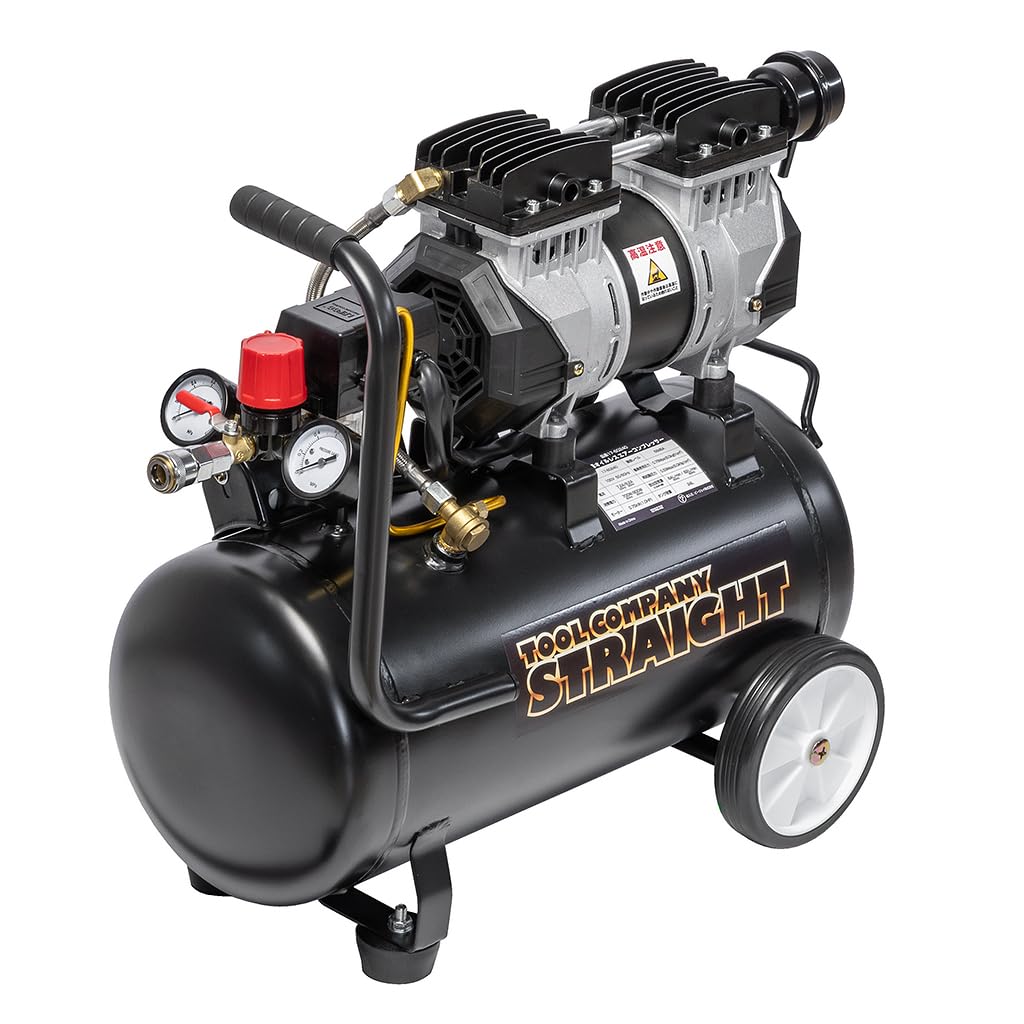 Amazon | (STRAIGHT/ストレート) エアーコンプレッサー 100V 1馬力 24L
