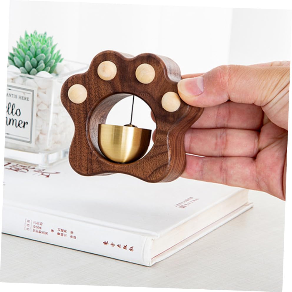 Sonnette de porte en bois créative patte de chat, idée cadeau originale pour commerçant - 8