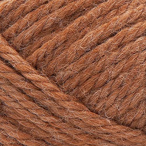 Image of Lion Brand Yarn, Re-Spun Thick & Quick Yarn, Cider, Brown, 3 Pack